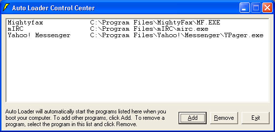 AutoLoader Screenshot